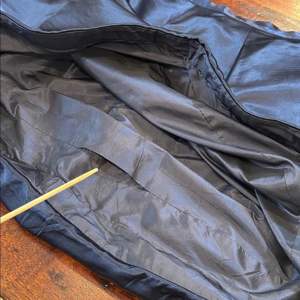 Ralph Lauren Black Label Navy Blue Flared Bubble Hem Skirt size 10